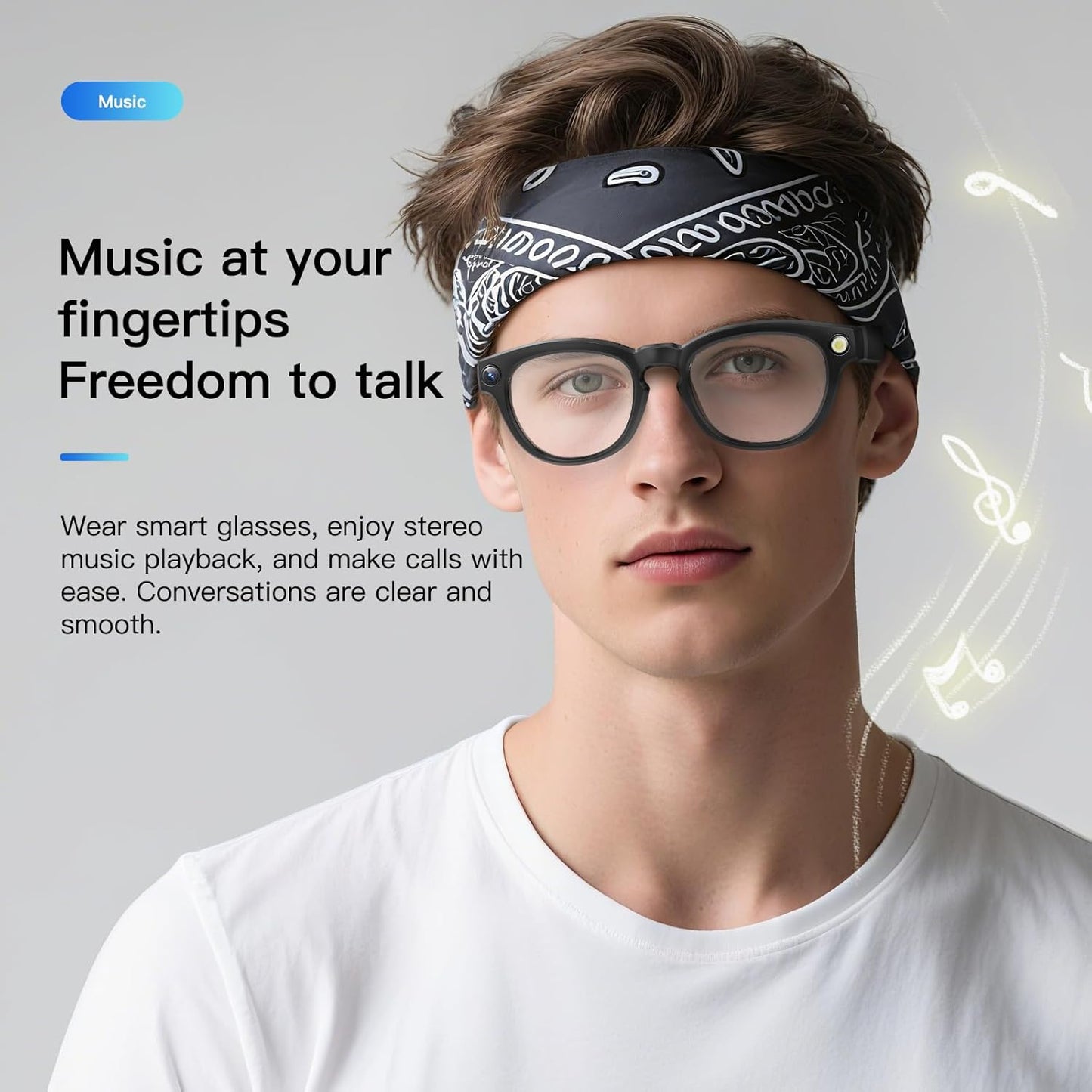 NOVA™ Smart Glasses — Record Life, Translate Instantly, Stay Present