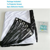 GlowCast™ Portable Foldable Projector Screen 16:9 HD Outdoor Home Cinema Theater 3D Movie