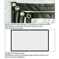 GlowCast™ Portable Foldable Projector Screen 16:9 HD Outdoor Home Cinema Theater 3D Movie