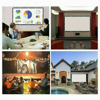 GlowCast™ Portable Foldable Projector Screen 16:9 HD Outdoor Home Cinema Theater 3D Movie