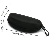 Black Sunglasses Case for Flat Lens Glasses (1pc)