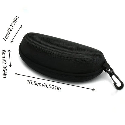Black Sunglasses Case for Flat Lens Glasses (1pc)