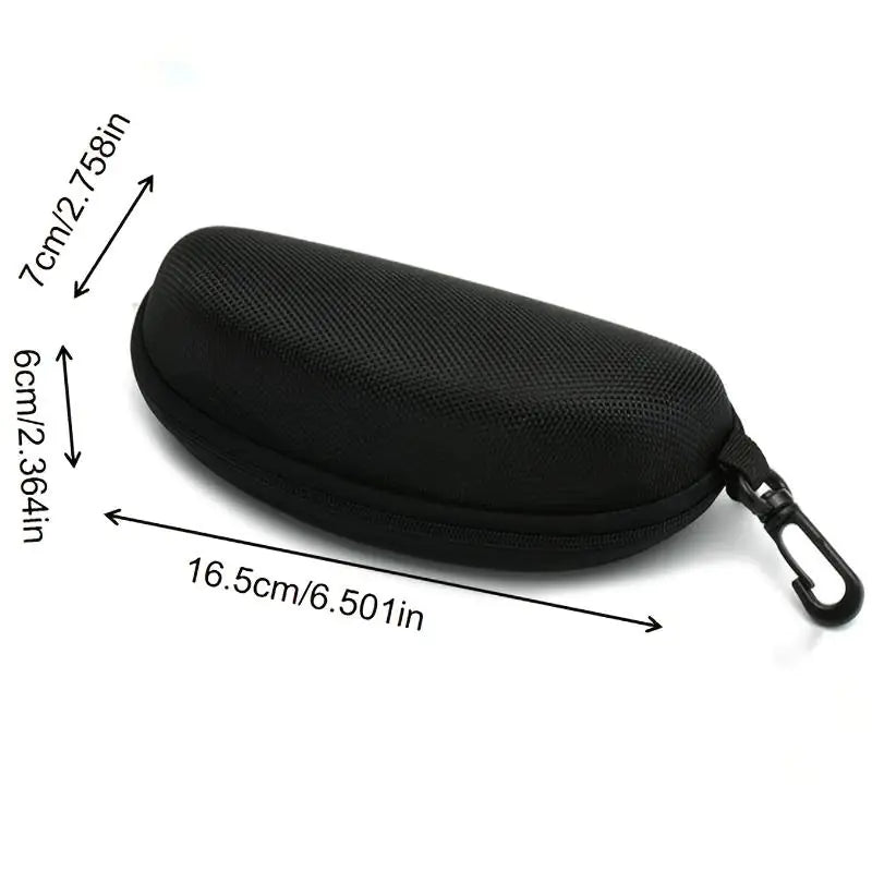 Black Sunglasses Case for Flat Lens Glasses (1pc)