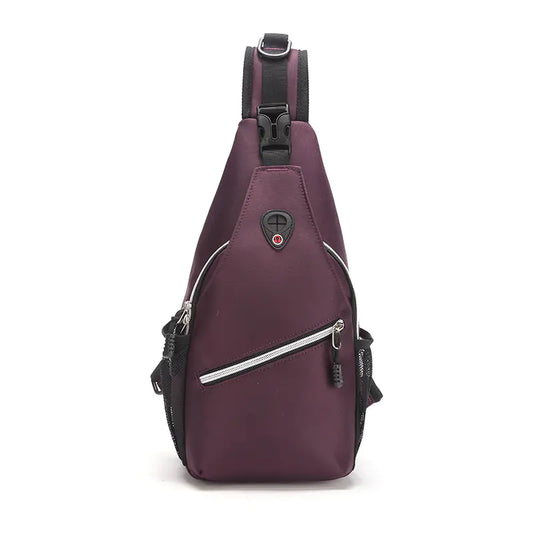 Chest Bag, Casual Crossbody, Multi-Functional Shoulder Bag